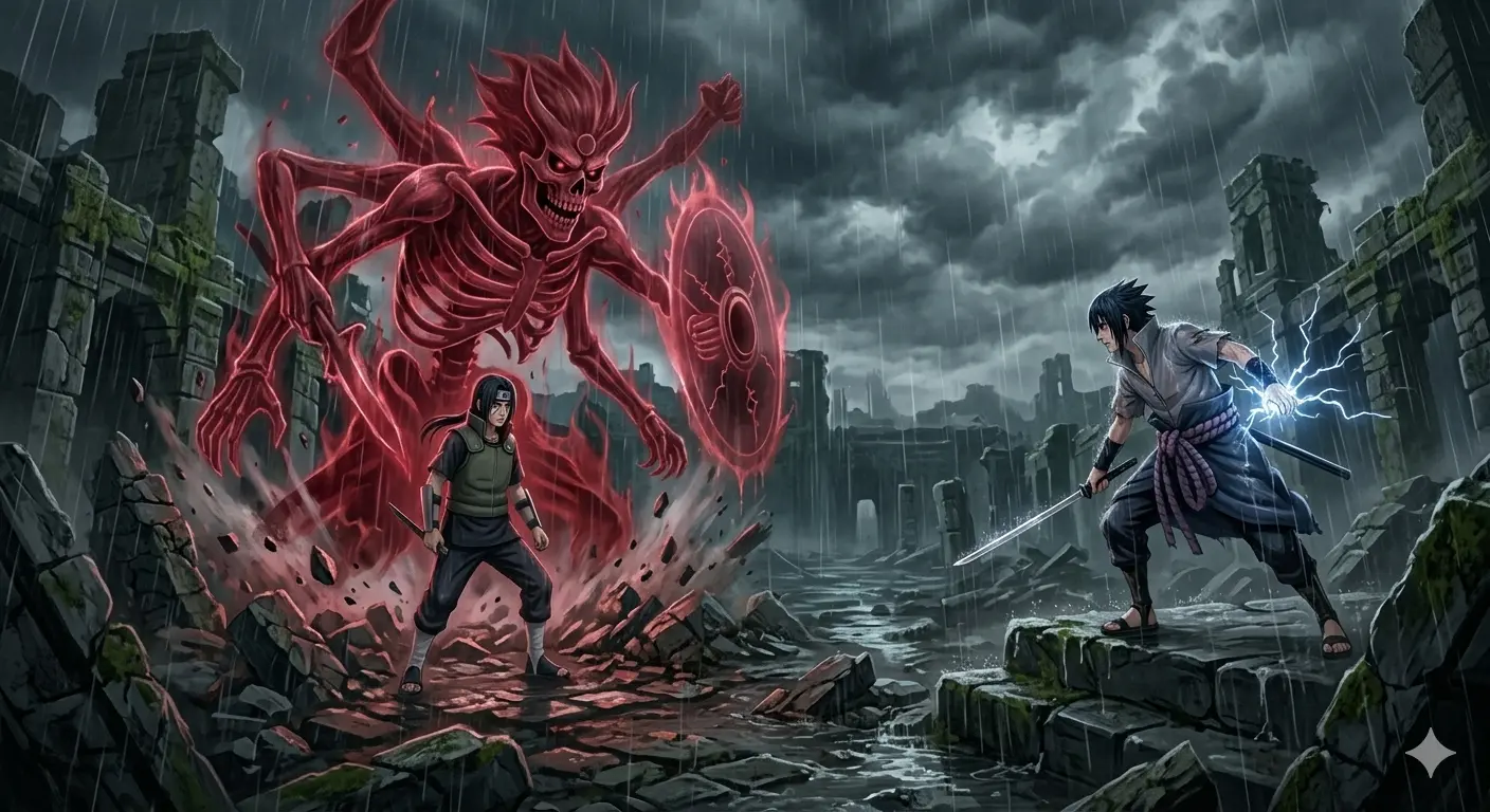 Itachi's fight with Sasuke